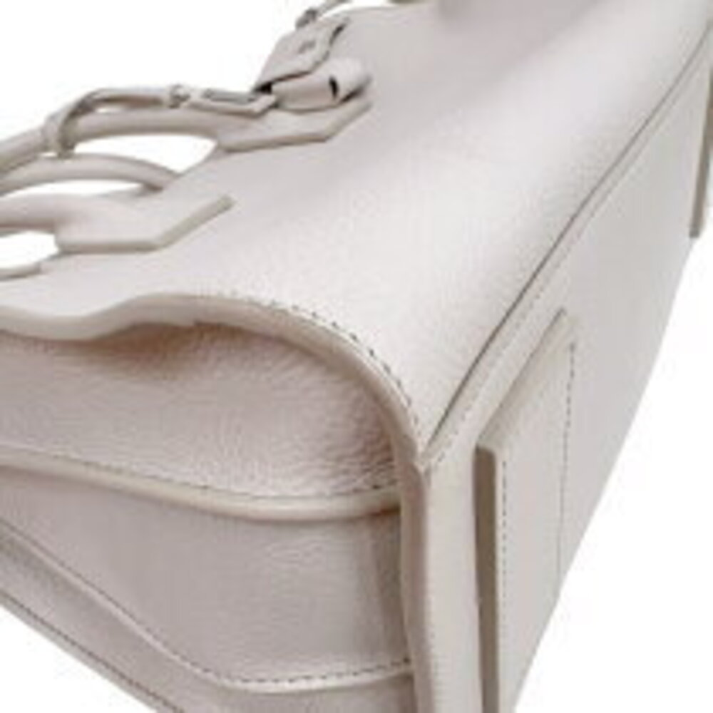Saint Laurent Sac de Jour White Calfskin Tote Bag - Picture 9 of 11